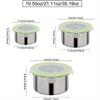 Stainless Steel Food Storage Container Set Sealed Bowl with Cover Round Meal Prep Lunch Bento Box Kitchen Fresh-keeping Bowl