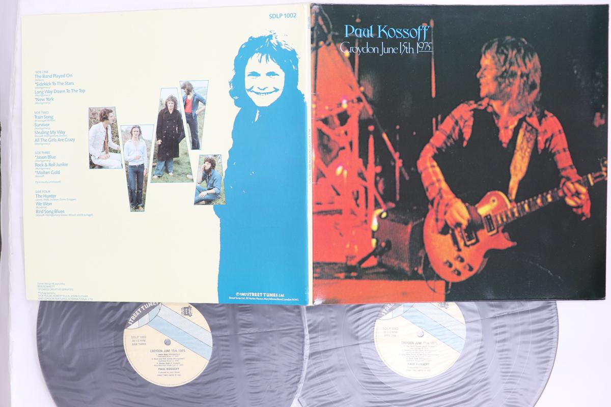 Виниловая пластинка PAUL KOSSOFF Кройдон 15 июня 1975 года SDLP1002 STREET TUNES 1983 UK Rock Б/у