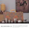 Ru Kiln Dunhuang Baoxiang One-pot Six-cup Tea Set Set for Customers, Business Gifts for Employees, and As Souvenirs