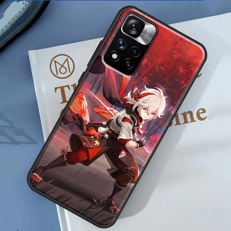 Genshin Impact Kaedehara Kazuha Case For Xiaomi Redmi Note 13 12 11 9 10 14 Pro 9S 10S 11S 12S Redmi 14C 10C 12C 13C Cover