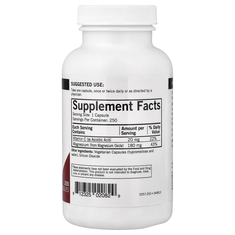 Kirkman Labs Buffered Magnesium Oxide 180mg Capsules, 250 Count