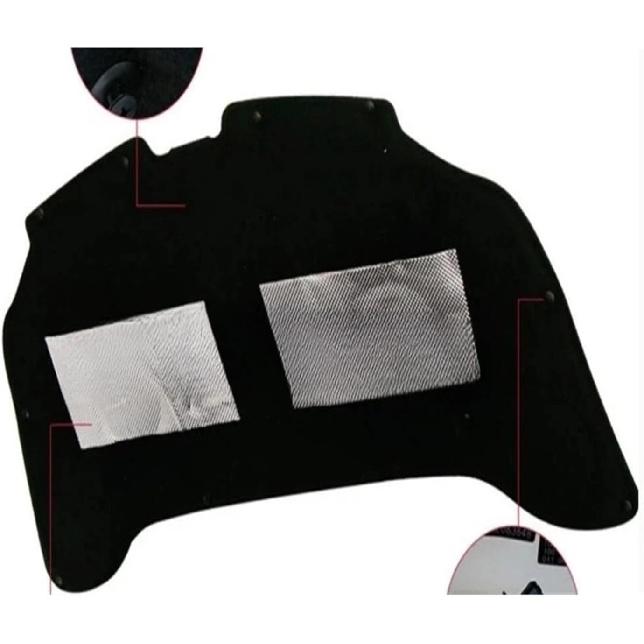 2015-2019 Compatible For Mercedes Benz GLA Class W156 GLA200 GLA220 GLA250 GLA2Heat Sound Insulation Cotton Front Hood Engine Firewall Mat