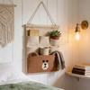 Bear Cartoon Wall Hanging Storage Bag For Bedroom Organizer And Multipurpose Use