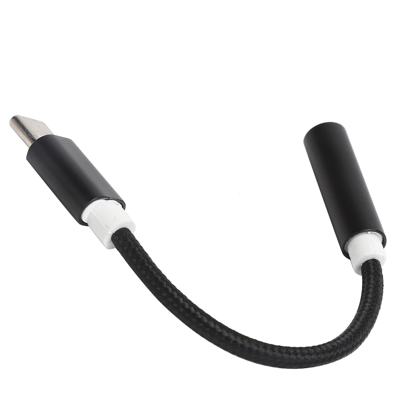 

Type C To 3.5MM Aux Audio Adapter Braided Audio Headset Adapter for Letv XiaomiBlack чёрный