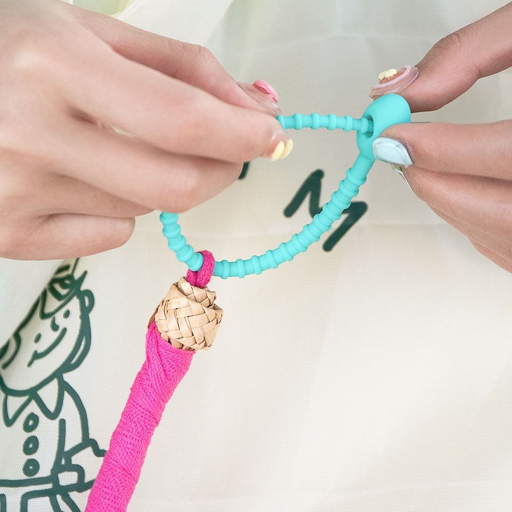 Handmade Hand Cranked Fan Handheld Summer Cooling Fan Compact Cute Woven Fan  Summer Use