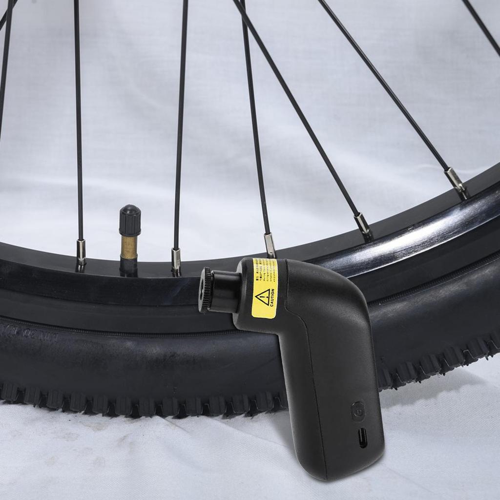 Bike Tire Inflator Electric Bike Pump Inflate Ergonomic Equipment Compact Accessories for Riding Outdoor Sports