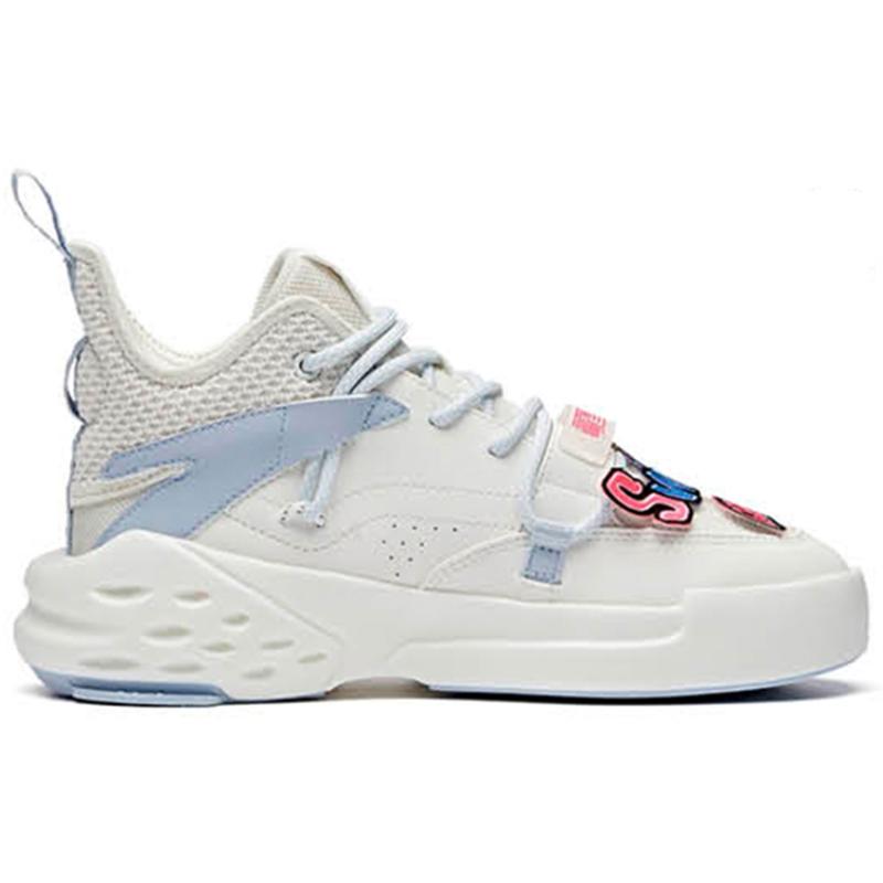 ANTA Baas Velcro 'White Blue' Women's Sneakers 122018087-3