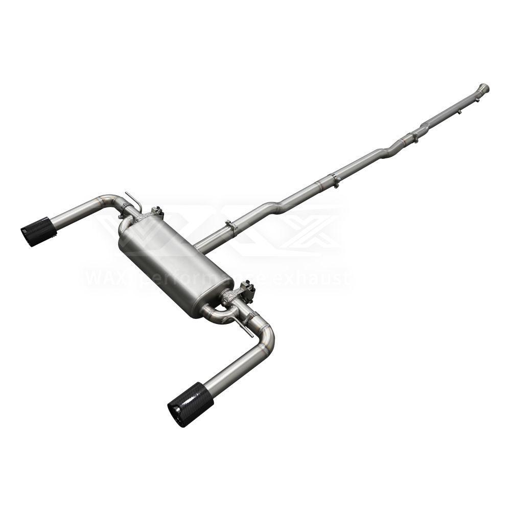 Stainless Steel Dual Outlet Valve Muffler for BMW 2 Series F44 220/225 (2020-2024)