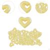 80 Acrylic Heart Beads for Craft Projects, Loose Spacer Jewelry