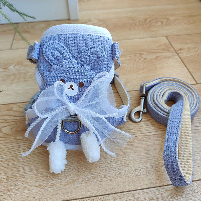 

Комплект шлейки-жилета и поводка для маленькой собаки S (2-5 lbs) - 1.2m rope