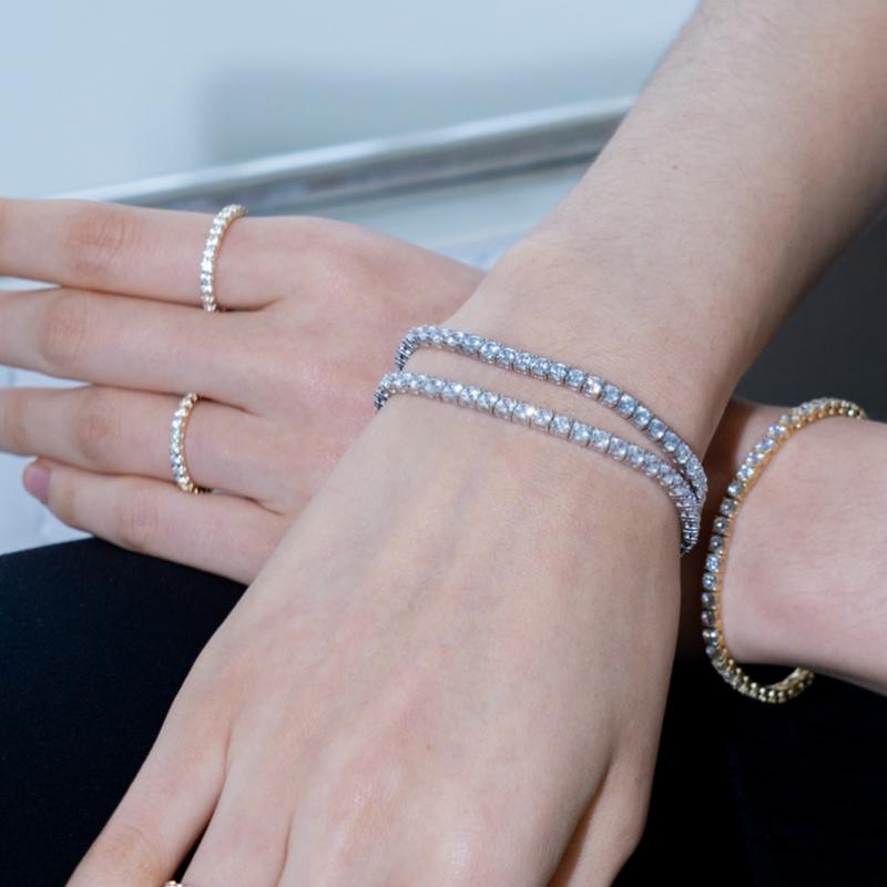 Iceball Ice Tennis Bracelet 4mm  Wg 