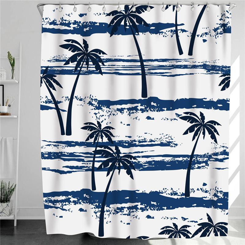 3D Grey Geometric Stone Shower Curtains Fabric Waterproof Bathroom Curtain Renew Home Hotel Decorative Curtains Blackout Screen