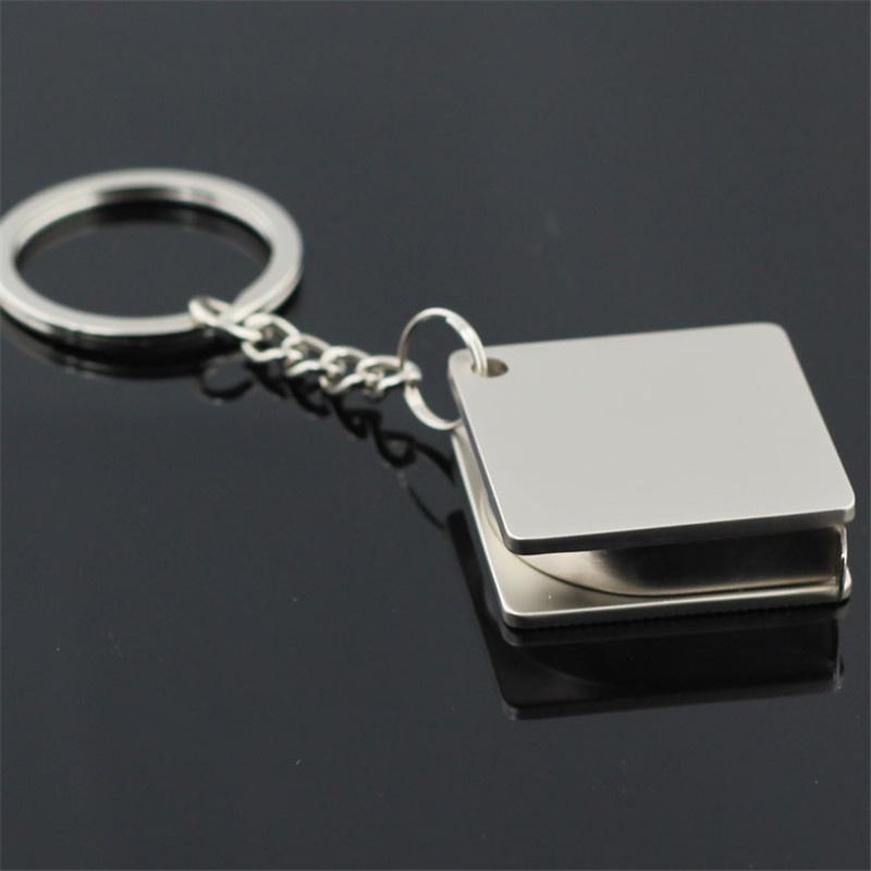 Creative Fashion Portable Multifunctional Metal Tape Measure Keychain Gifts Practical Gadget