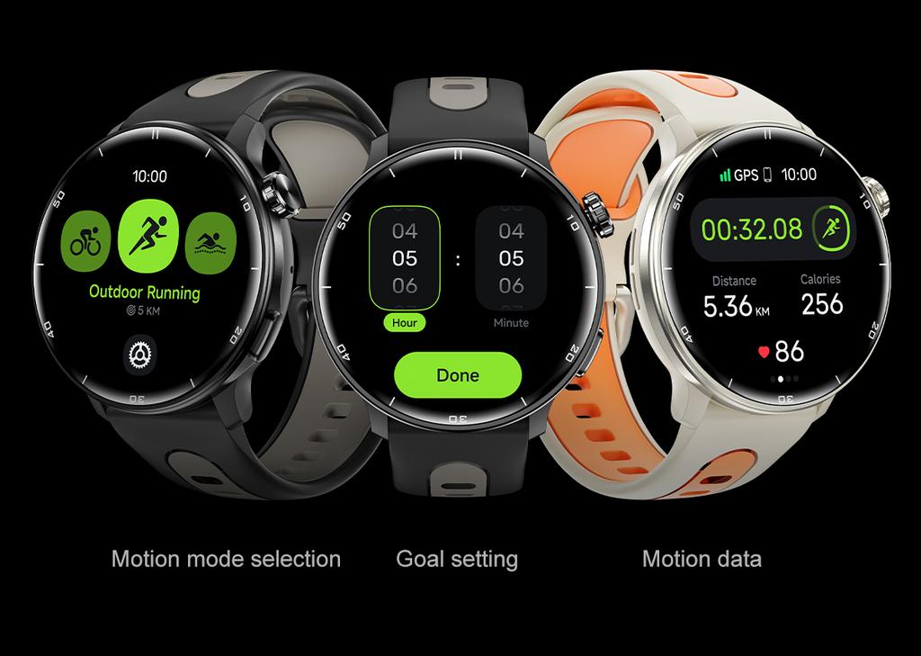 Smartwatch S666 1.43'' AMOLED HD Screen GPS Movement Track  IP68 Waterproof 400 MAH Battery Long Term Standby