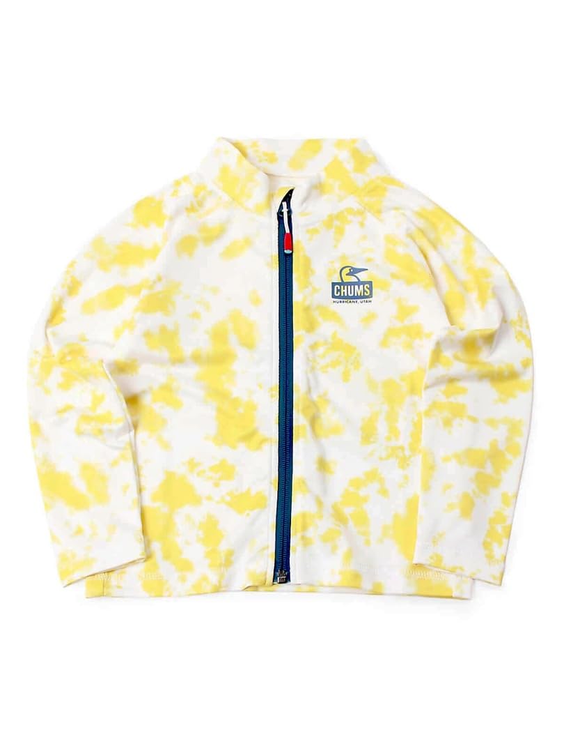

Kids Tops Splash Zip Up Yellow KXL [Chums] Kid s Tie-Dye