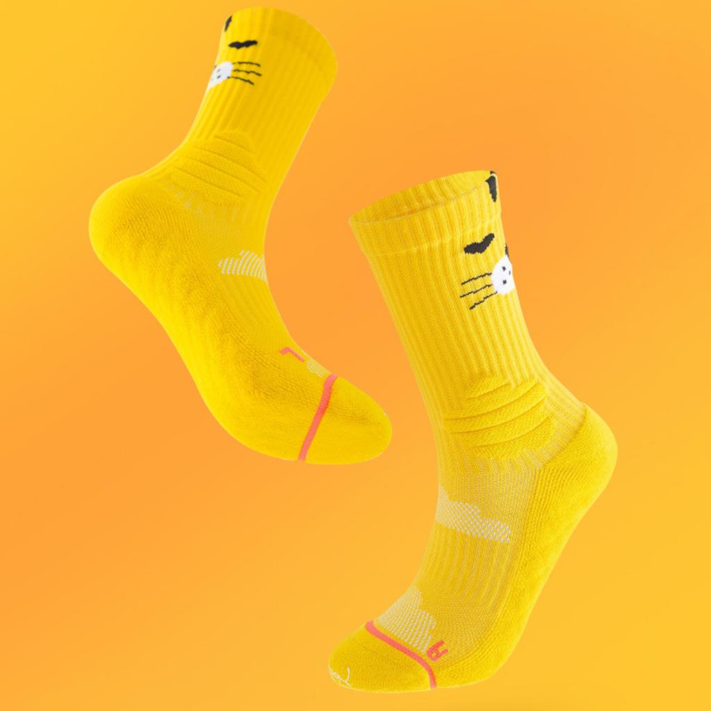 Women's Mid-calf Cartoon Anime Multifunctional -bottom Sports Trendy Socks For Running