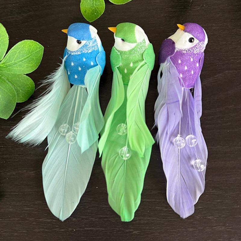 1Pcs Cute Artificial Birds Artificial Foam Feather Mini Birds Models Tit DIY Craft Home Garden Wedding Party Ornament Decoration