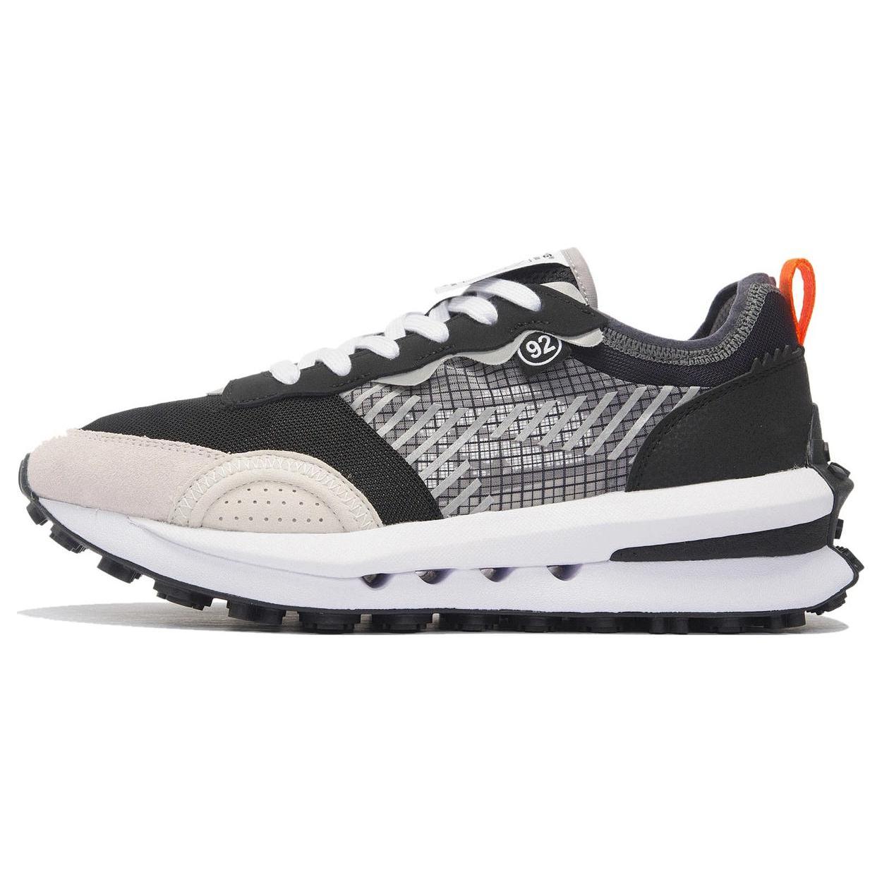 

Li Ning Square And Round V2 Casual Shoes Men s Low top Black/White Sand Gray/Surface Gray AGCS025-2 42