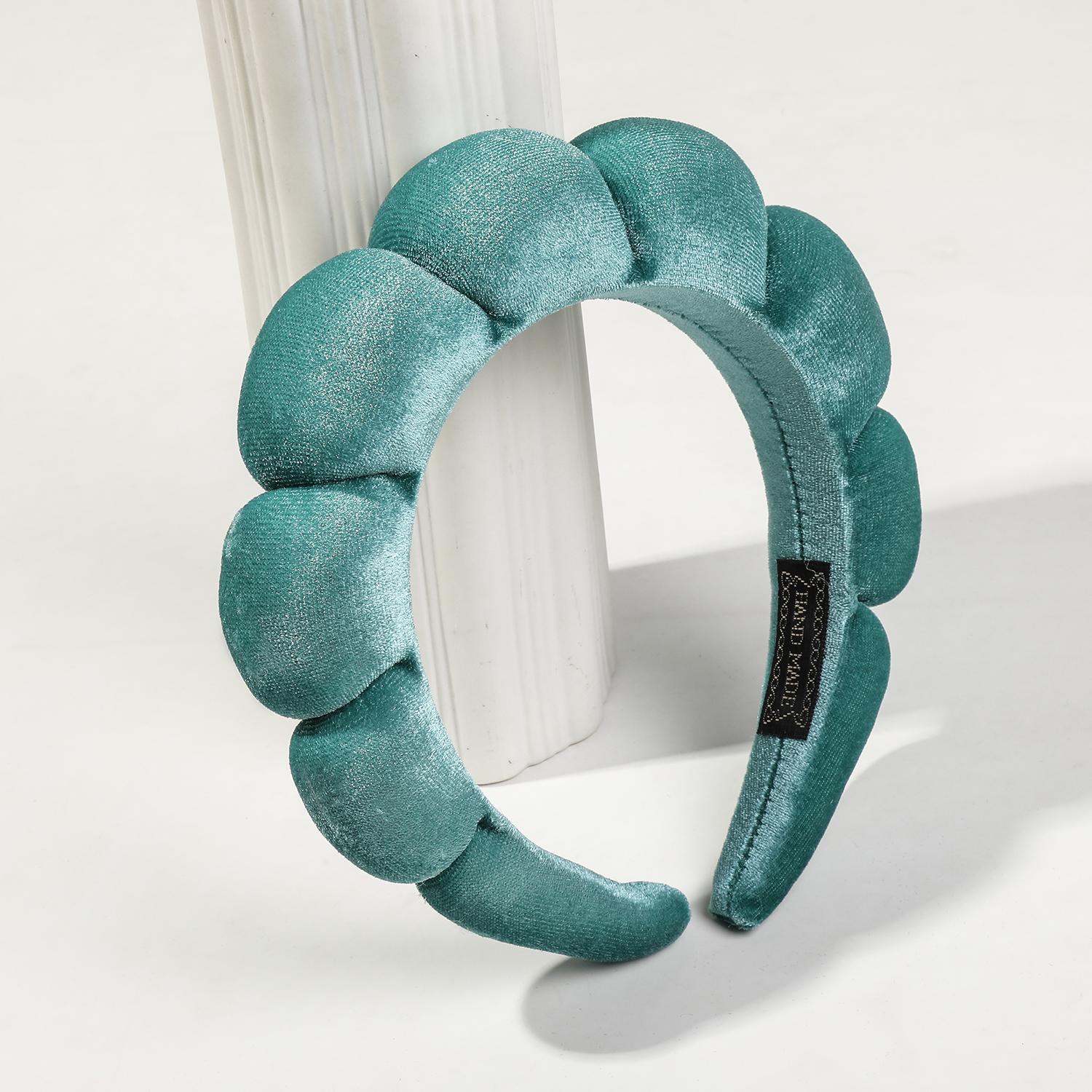 

Розово-голубые спа-повязки на голову для умывания лица, косметических процедур, масок, ухода за кожей, 100% махровая ткань из хлопка, плюшевая мягкая впитывающая повязка для волос