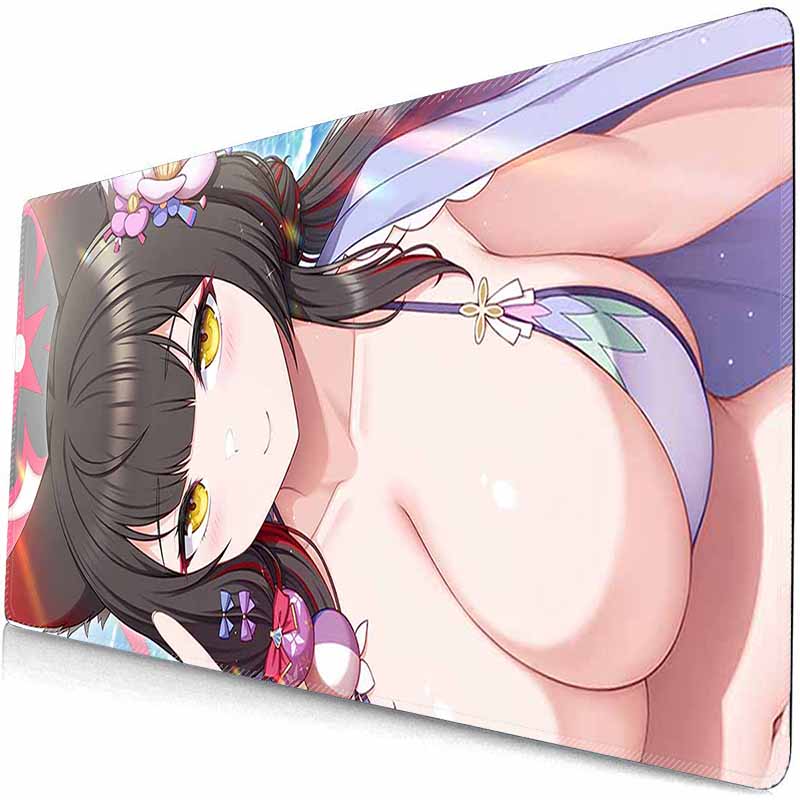 Wakamo Kosaka Anime BA  Mouse Pad XXL Gaming Mousepad HD Gamer Accessories Large B-Archive MousePads PC Carpet With Backlit
