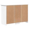 Vidaxl Komoda Bodo, Biała, 115,5X44X80 Cm, Lite Drewno Sosnowe