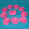 10Pcs/Bag Plastic Mini Cute Western Cowgirl Cowboy Doll  Pink Hat Toys Accessories for Miniature Toy Party
