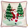 Let It Snow Santa Claus Christmas Cushion Cover