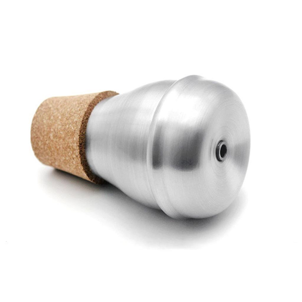 Durable Aluminum Straight Trumpet Silencers Mini Mute Music Lover Silver Mute for Trumpet Musical Instrument Accessories