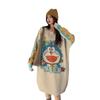 Doraemon Women's Loose-Fit Rhinestone Sweater Dress - Autumn/Winter Collection
