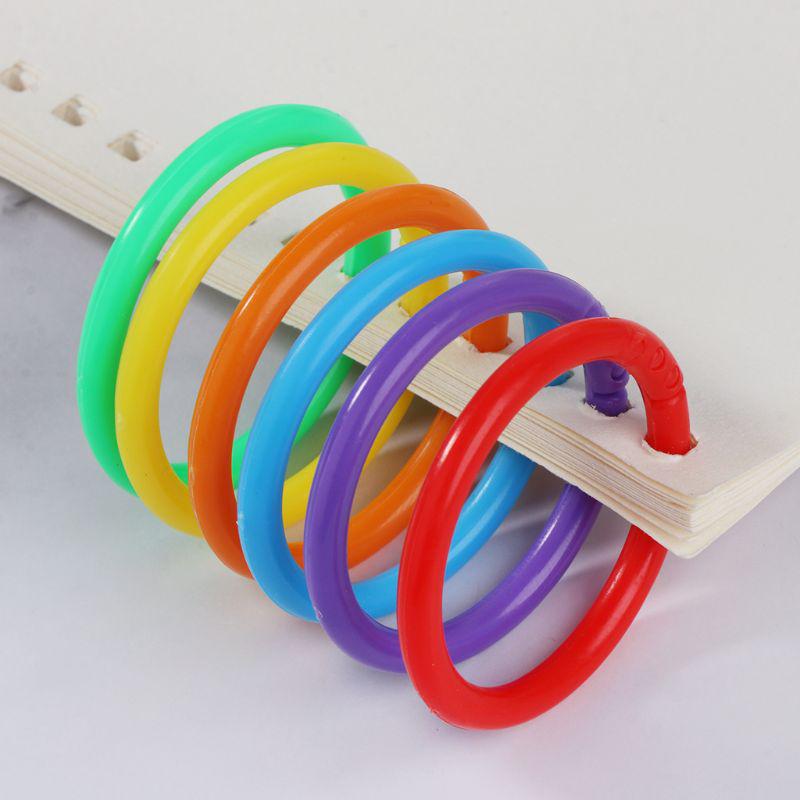 20PCS Circle Loose Leaf Ring Binder Hoop For DIY Photo Scrapbook Album Book