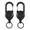 Retractable Keychain, IDs Badge Reel Retractable Badge Holder Steel Cord Keyring