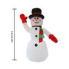 Christmas Inflatable Snowman Blow Up Outdoor Garden LED Snowman Santa Claus Christmas Doll Decoration Ornament 1.4/1.5M/2.4M