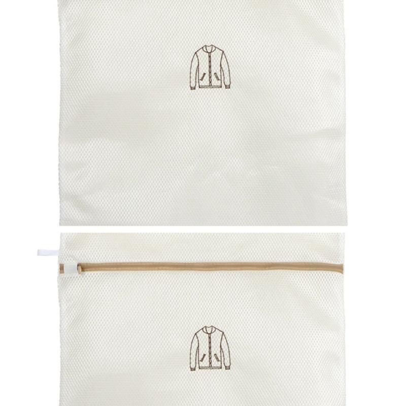Fine Mesh Embroidery Print Laundry Bags Household Clothes Washing Pouches For Washing Machines A3