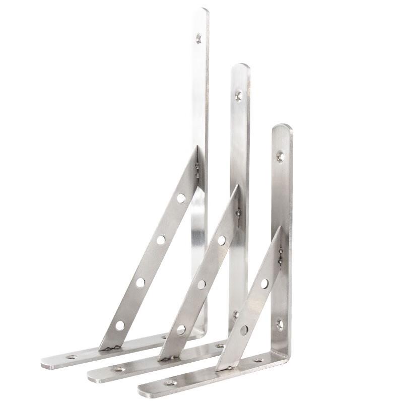 Heavy-Duty Stainless Steel Wall Shelf Bracket (2-Pack)