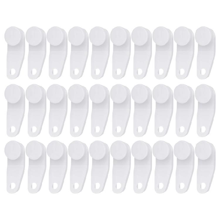 30/60Pcs Traverses Rod Slides Curtain Track Glider Hooks for Window Curtains Drapery Hooks Replacement Accessories