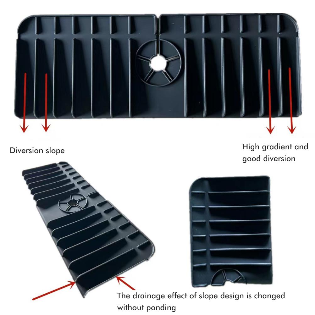 Kitchen Sink Splash Guard Silicone Faucet Mat Faucet Splash Catcher Pad Keep Kitchen Bathroom Sinks Dry