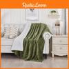Plain Design Plush Throw Blanket Made Of Polyester For Living Room And Bedroom