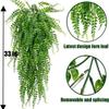 1 Bunch Of Artificial Flowers, Persian Grass Fern, Desktop Flower Arrangement, Home Bathroom Wall Hanging Decoration