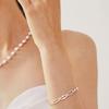 LAYERMOOD [PEARL&DRAPE] Silver925 Flat Chain BR