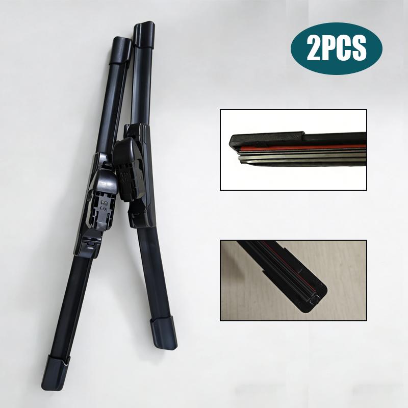 

Double Rubber Car Wipers for Jaguar F-TYPE S-TYPE Front Blade Brushes Cutter Automobiles Accessorie Wiper Windscreen Wiper For Jaguar&F-TYPE 2013-2017