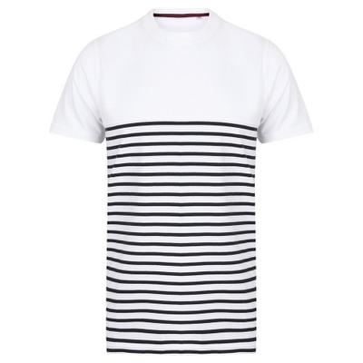 Front Row Unisex Adult Breton Striped Tagless T-Shirt
