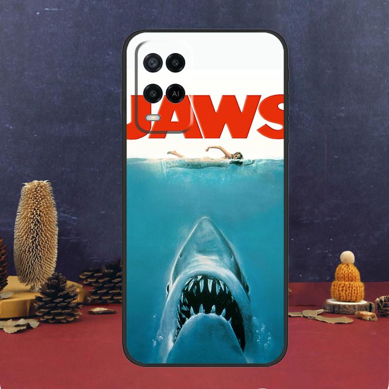 

Чехол с постером фильма «Челюсти 1975» для OPPO A54 A74 A94 A98 A78 A79 A16 A76 A96 A5 A9 A17 A77 A15 A52 A72 A53 A57S, чехол OPPO A17