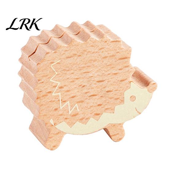 Wooden Card Holder Mushroom Place Holder, Mini Hedgehog Table Number Solid Wood Photo Clip Farmhouse Note Picture for Home Office