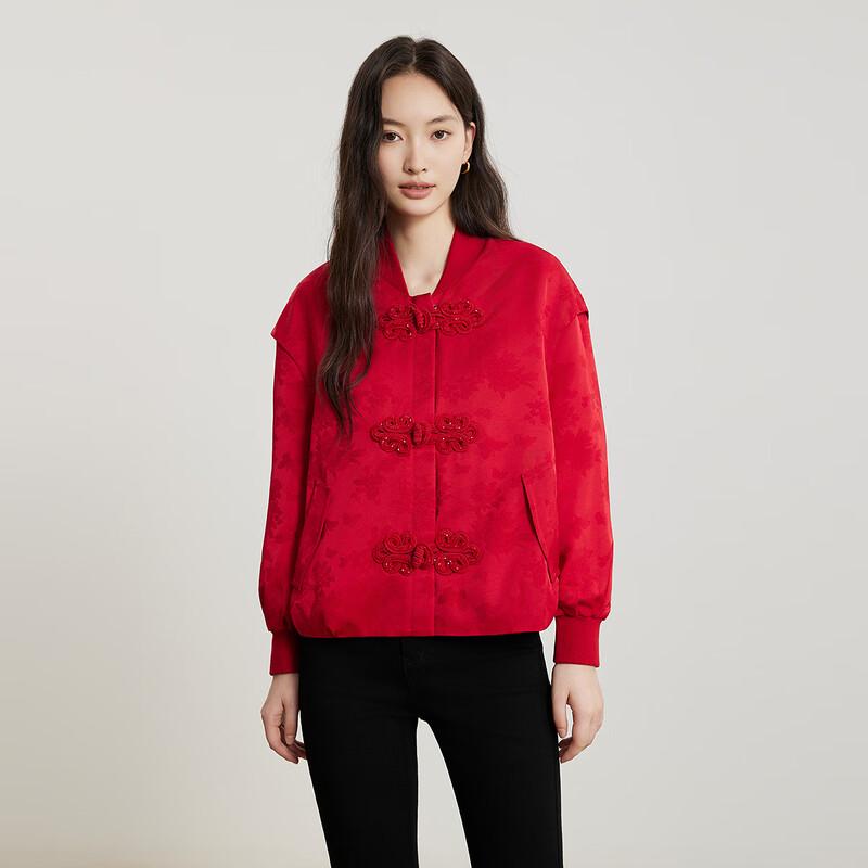 

Женская хлопковая куртка в китайском стиле с ретро-пуговицами M