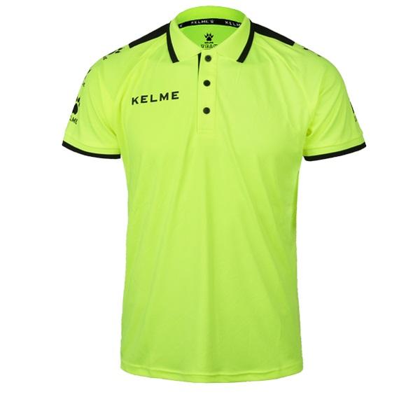KELME 3871004 Sports Polo Shirt Neon Green/Black
