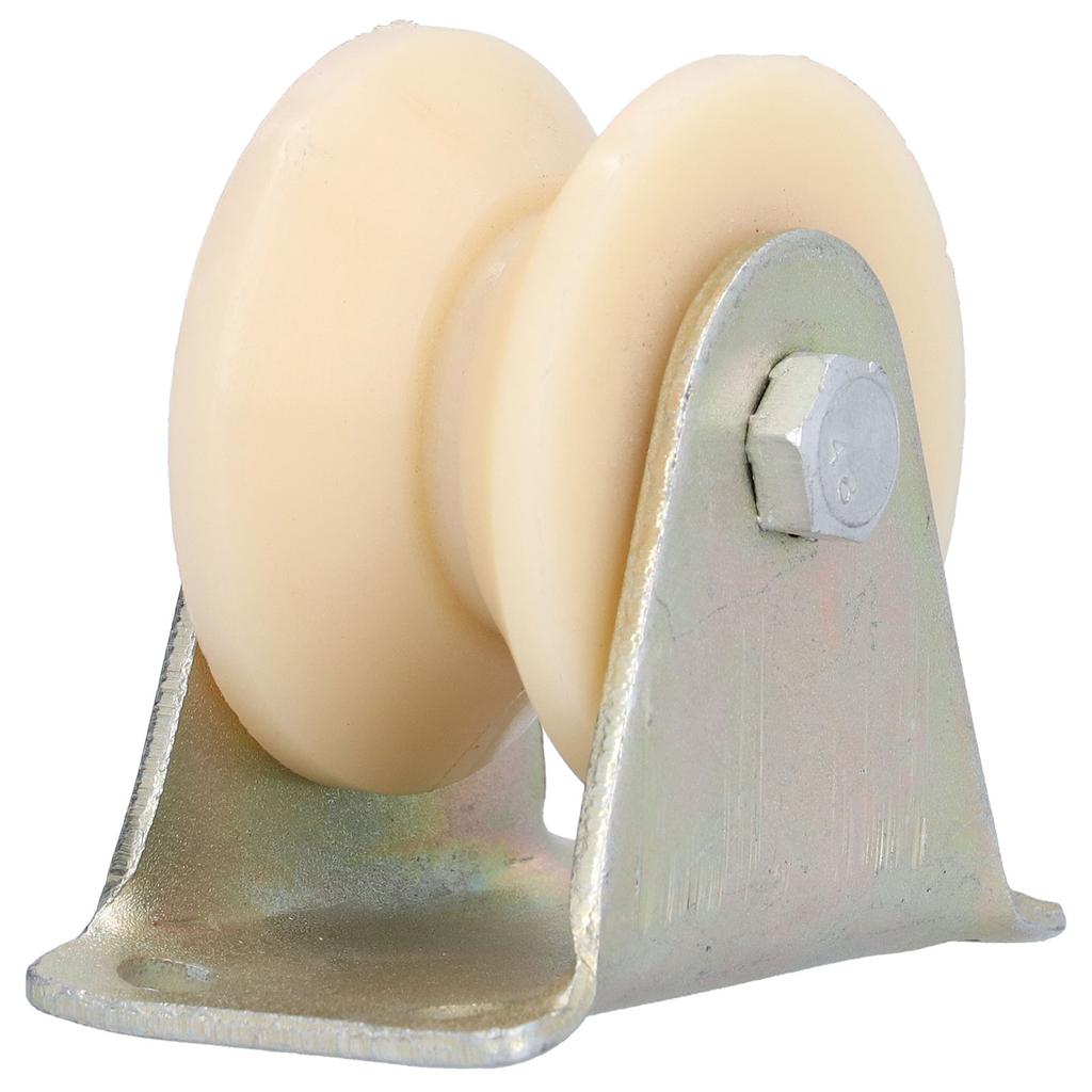 50mm VType Groove Wheel Heavy Duty Rigid Caster with 2.5mm Bracket for Lifting Equipment