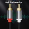 2RCA to 2RCA Stereos Splitter Cable 2RCA Male to 2RCA Male Sound Adapters for Laptop Phone Gaming Consoles Home Theater