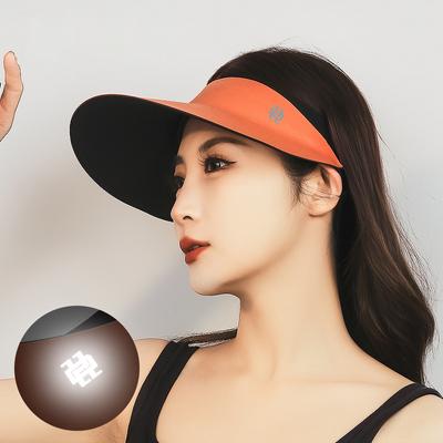 Sommer-Leerzylinder-Hut Outdoor-Sporthut Damen Sonnenschutz Leichte Lauf-Sonnenblendenhüte Faltbare Kappe
