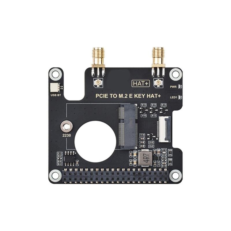PCle To M.2 E KEY Adapter Board for RPi 5 and Various 2230 (M.2 E Key) Wireless Cards Efficient