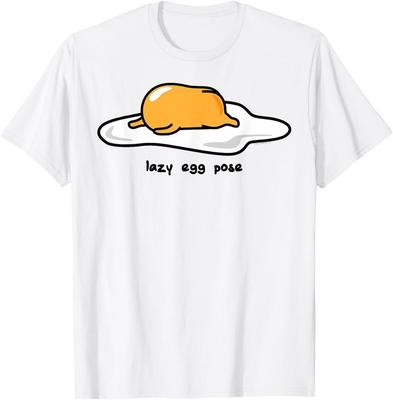 Maglietta posa yoga Gudetama l'uovo pigro
